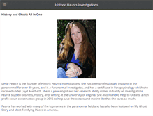 Tablet Screenshot of historic-haunts.net